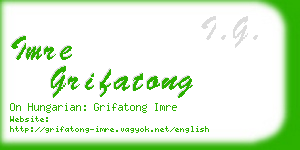 imre grifatong business card